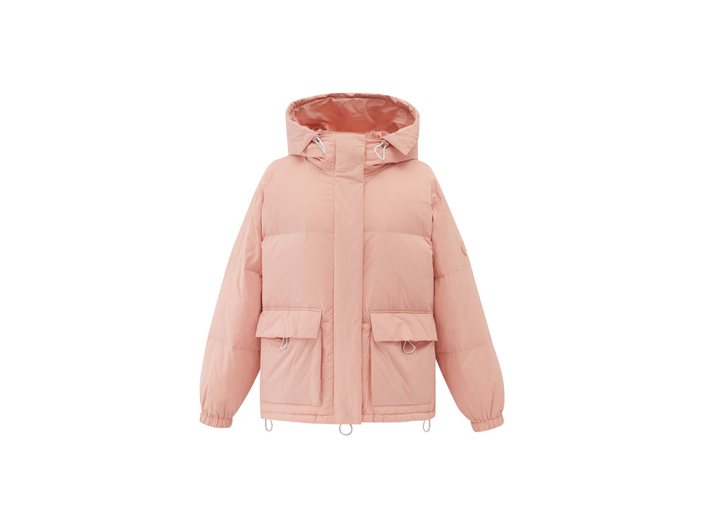 Chaquetas Palladium HOODED DOWN JACKET Mujer Rosas | Ecuador-51470