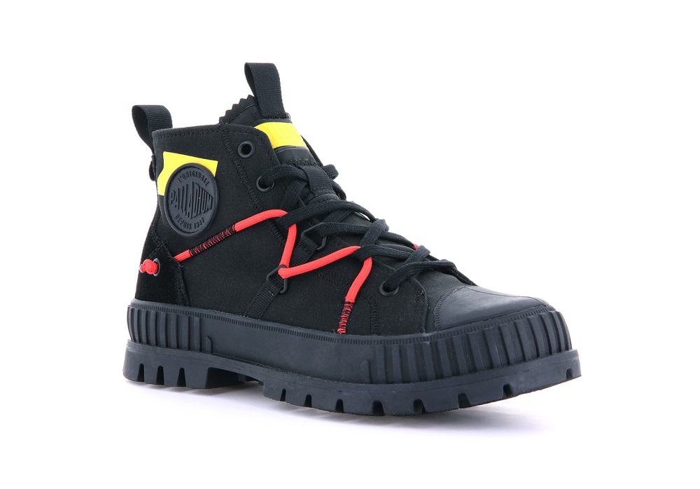 Zapatos Altas Palladium PALLASHOCK RE-CRAFT Mujer Negras | Ecuador-19623