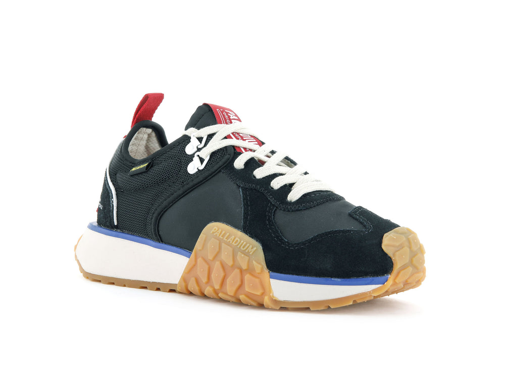 Zapatos Bajos Palladium TROOP RUNNER Mujer Negras | Ecuador-10835