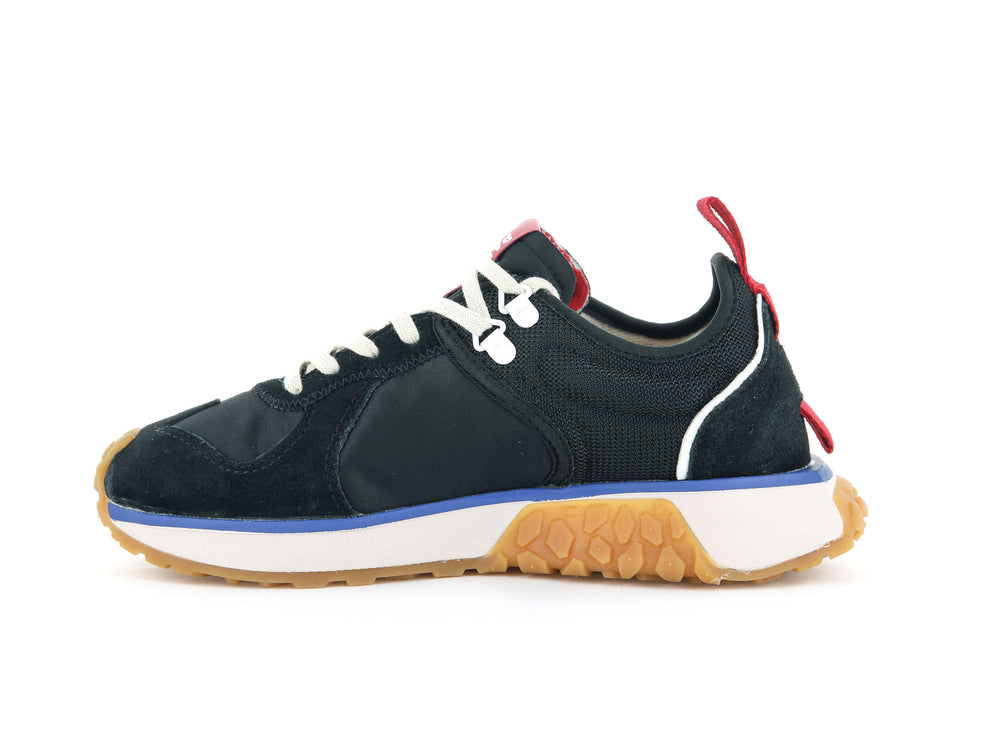 Zapatos Bajos Palladium TROOP RUNNER Mujer Negras | Ecuador-10835
