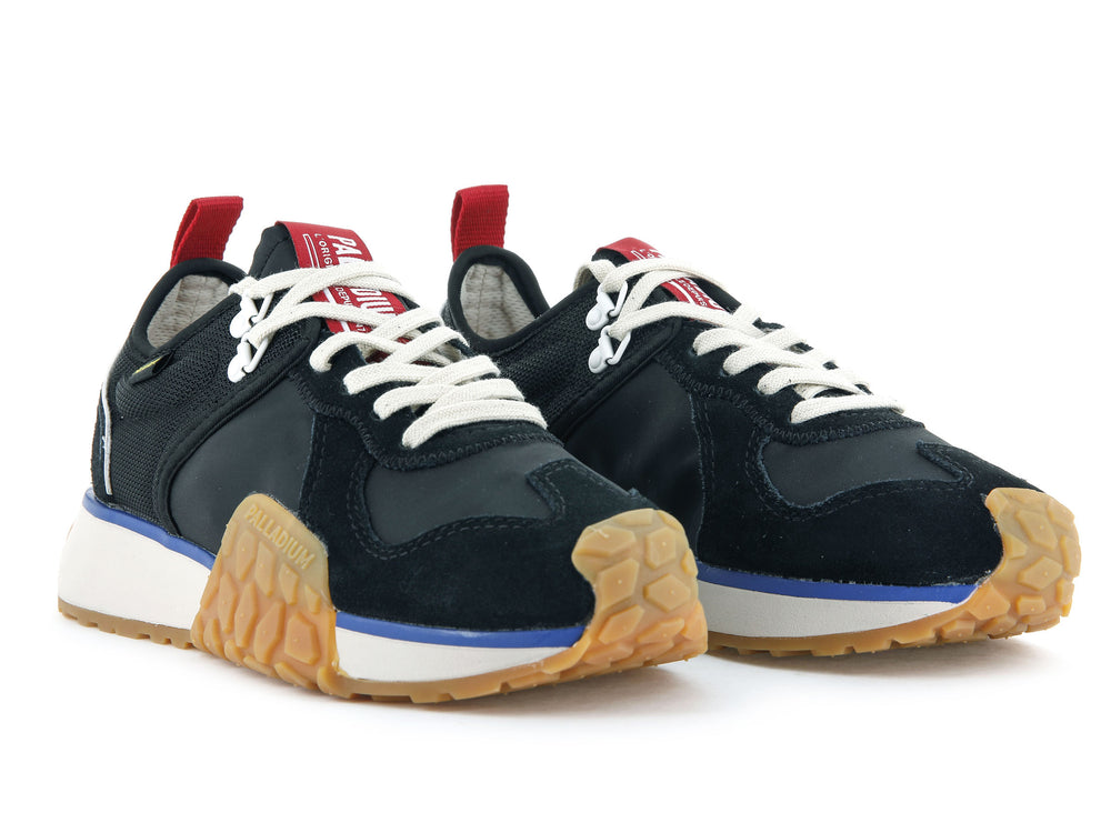 Zapatos Bajos Palladium TROOP RUNNER Mujer Negras | Ecuador-10835
